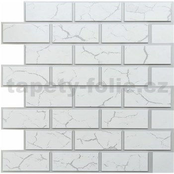 Obkladové panelyy 3D PVC rozmer 595 x 595 mm, hrúbka 0,6mm, MATTONE 3D CITY