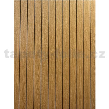 Samolepiace lamely na stenu na penovom podklade tmavo hnedé rozmer 280 x 60 cm