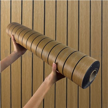 Samolepiace lamely na stenu na penovom podklade  hnedé rozmer 280 x 60 cm