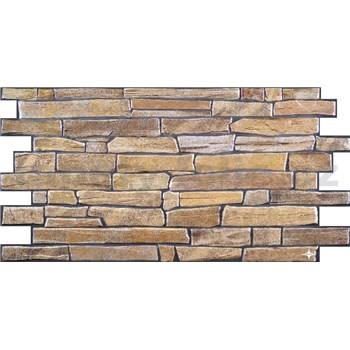 Obkladové panely 3D PVC rozmer 977 x 493 mm, břidlice hnedá - POSLEDNÉ KUSY