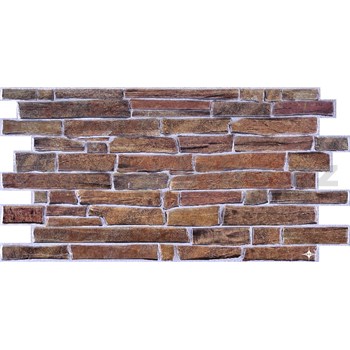 Obkladové panely 3D PVC rozmer 977 x 493 mm, bridlica tmavo hnedá - POSLEDNÉ KUSY