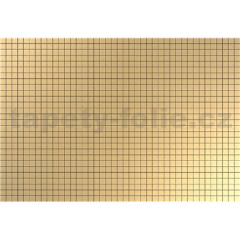 Obkladové 3D PVC panely rozmer 944 x 645 mm, hrúbka 0,6mm, obklad zlatá mozaika s čiernou špárou