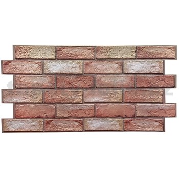 Obkladové panely 3D PVC tehla hnedo-červená rozmer 960 x 480 mm