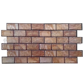 Obkladové panely 3D PVC kamenný obklad hnedý rozmer 960 x 480 mm