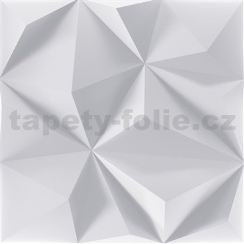 Obkladové panely 3D LINE XPS GEO biely rozmer 50 x 50 cm