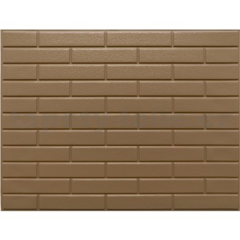 Obkladové panely 3D PVC rozmer 440 x 580 mm malá tehla hnedá