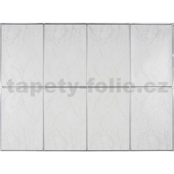 Obkladové panely 3D PVC rozmer 440 x 580 mm obklad s žíhaním a striebornou škárou