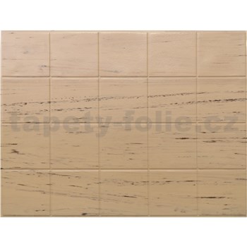 Obkladové panely 3D PVC rozmer 440 x 580 mm obklad malý hnedý s žíhaním