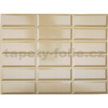 Obkladové panely 3D PVC rozmer 440 x 580 mm obklad hnedý