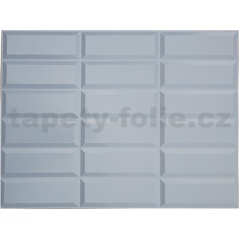 Obkladové panely 3D PVC rozmer 440 x 580 mm obklad sivý