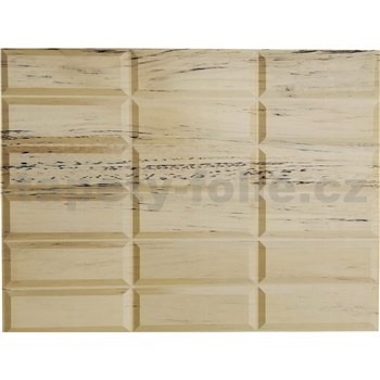 Obkladové panely 3D PVC rozmer 440 x 580 mm obklad hnedý s žíhaním