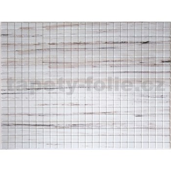 Obkladové panely 3D PVC rozmer 440 x 580 mm mozaika krémová s žíhaním