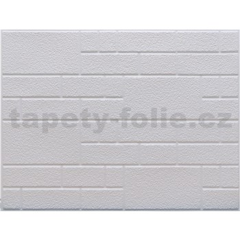 Obkladové panely 3D PVC rozmer 440 x 580 mm nepravidelný obklad štruktúrovaný biely