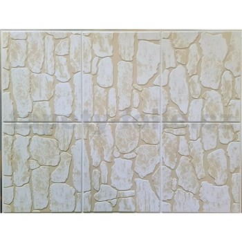 Obkladové panely 3D PVC rozmer 440 x 580 mm kamenný obklad béžový