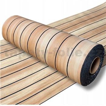 Samolepiace lamely na stenu na penovom podklade hnedé rozmer 300 x 40 cm