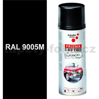 Sprej AUTO SUPERACRYL 400ml RAL 9005M farba čierna matná - POSLEDNÉ KUSY