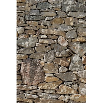 Vliesové fototapety kamenná stena rozmer 124 cm x 184 cm - POSLEDNÉ KUSY