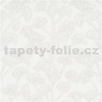 Vliesové tapety na stenu Trésor florálny vzor sivý
