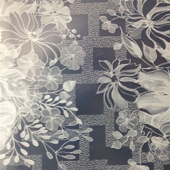 Obrus metráž transparentné kvety matné - POSLEDNÉ METRY