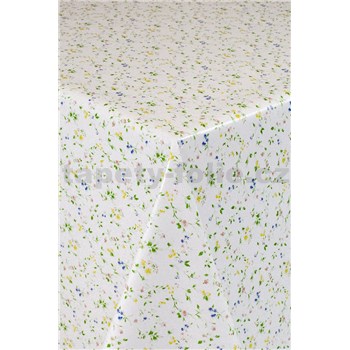 Obrusy návin 20 m x 140 cm lučné kvety modro-žlté