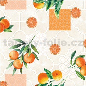 Obrus metráž pomaranče