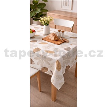 Obrusy návin jesenné listy hnedé 20 m x 140 cm