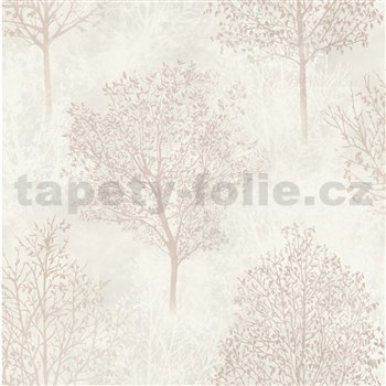 Vinylové tapety na stenu koruny stromov s trblietkami