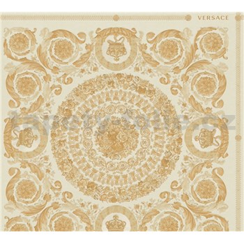 Luxusné vliesové tapety Versace IV barokové ornamenty zlato-krémové-POSLEDNÉ KUSY