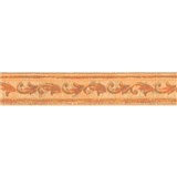 Vinylové bordúry na stenu ornamenty oranžové  rozmer 5 cm x 5 m - POSLEDNÉ KUSY
