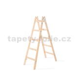 Štafle maliarske PREMIUM, 5 příček, drevený rebrík, 150kg