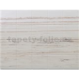 Obkladové panely 3D PVC rozmer 440 x 580 mm obklad malý krémový s žíhaním