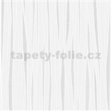 Vliesové tapety na stenu WohnSinn vlnky biele s trblietkami - POSLEDNÉ KUSY