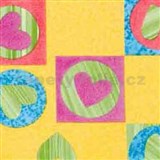 Samolepiace tapety detské - srdiečka 45 cm x 15 m - POSLEDNÉ METRY