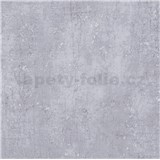 Vliesové tapety na stenu IMPOL Titanium 3 betón svetlo sivý so striebornou patinou