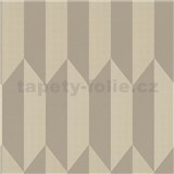 Vliesové tapety na stenu CosmoLiving art-deco metalicky béžový