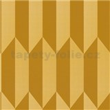 Vliesové tapety na stenu CosmoLiving art-deco metalicky zlatý