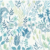 Vliesové tapety na stenu IMPOL floral modro-zelený