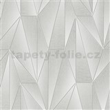 Vliesové tapety na stenu IMPOL Art-Deco sivé so striebornými konturami