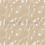 Vliesové tapety Instawalls moderný vzor zlato-hnedý na krémovom podklade - POSLEDNÉ KUSY