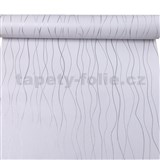 Samolepiace tapety strieborné vlnovky 45 cm x 10 m