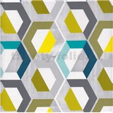ZVYŠKOVÁ METRÁŽ - samolepiace tapety moderný dekoratívny vzor geometrický 45 cm