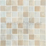 Samolepiace penové 3D panely rozmer 70 x 70 cm, mozaika hnedo-strieborná