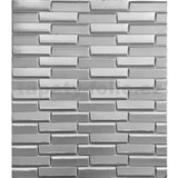 Samolepiace penové 3D panely rozmer 70 x 77 cm, 3D obklad strieborný