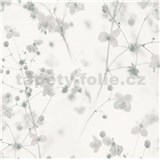 Vliesové tapety na stenu PintWalls lučné kvety sivé