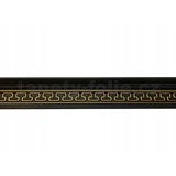 Polystyrenové dekoratívne lišty, rozmer 1000 x 50 x 90 mm, čierno-zlatá s gréckym kľúčom