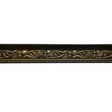 Polystyrénové dekoratívne lišty, rozmer 1000 x 45 x 90 mm, vlnovky čierno-zlaté - POSLEDNÉ KUSY