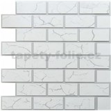 Obkladové panelyy 3D PVC rozmer 595 x 595 mm, hrúbka 0,6mm, MATTONE 3D CITY