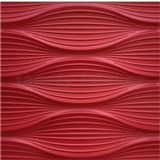 Obkladové panely 3D PVC DNA červený rozmer 500 x 500 mm, hrúbka 1 mm,