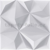 Obkladové panely 3D LINE XPS GEO biely rozmer 50 x 50 cm