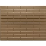 Obkladové panely 3D PVC rozmer 440 x 580 mm malá tehla hnedá